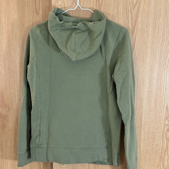 The North Face Olive Green Logo Pullover Hoodie Sweatshirt - Picture 2 of 4